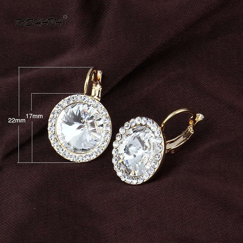 Женские модные серьги с подвесками элегантные подвески фиолетовым кристаллом