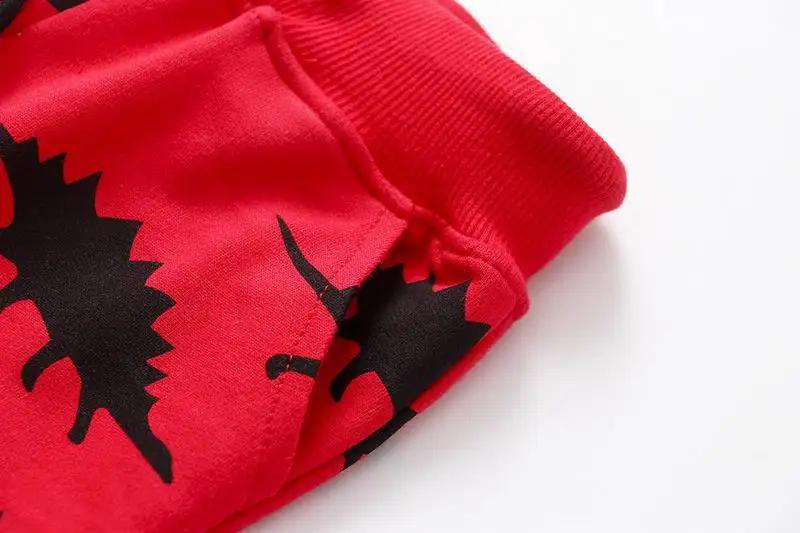 SAILEROAD Dinosaur Autumn Children Kids Boys Casual Pants Spring Cartoon Baby Toddle Boy's Full Length Trouser Cotton |