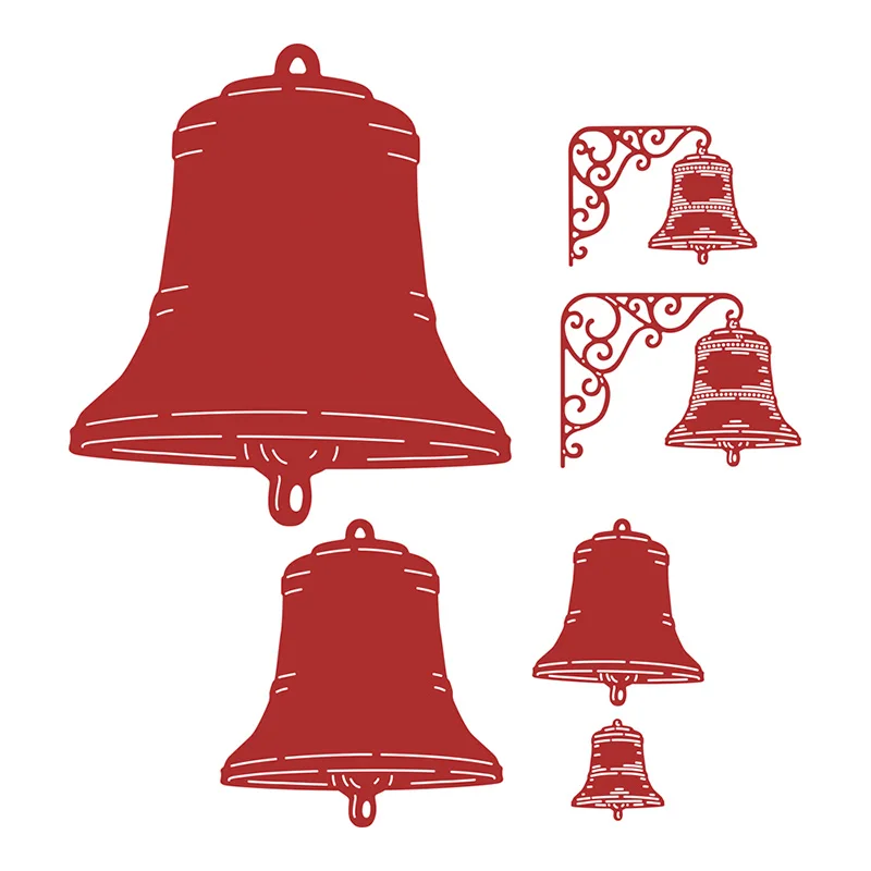 

Iron Chimes Bells Die Set Cutting Dies Scrapbook Diary Decoration Stencil Ebossing Template DIY Greeting Card Handmade 2021