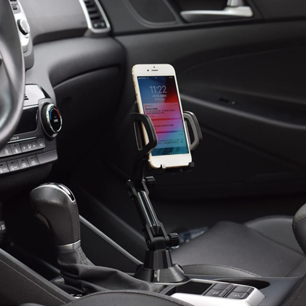 

Upgraded Cup Phone Holder 360 Degree Adjustable Car Cup Holder Phone Mount Universal Phone Stand Cradle Auto Accessories