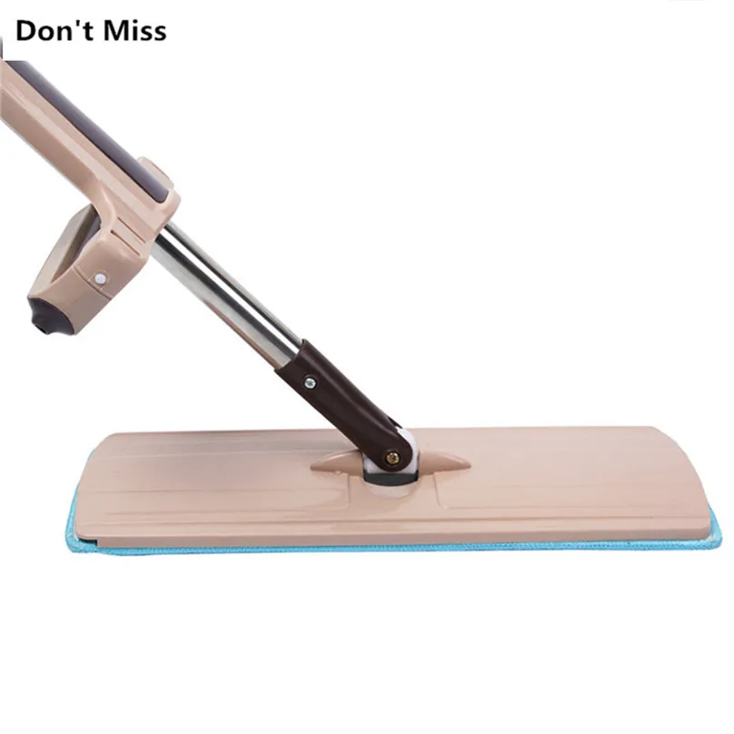 Плоская швабра с ручкой из нержавеющей стали для мытья дома и офиса|Швабры| |