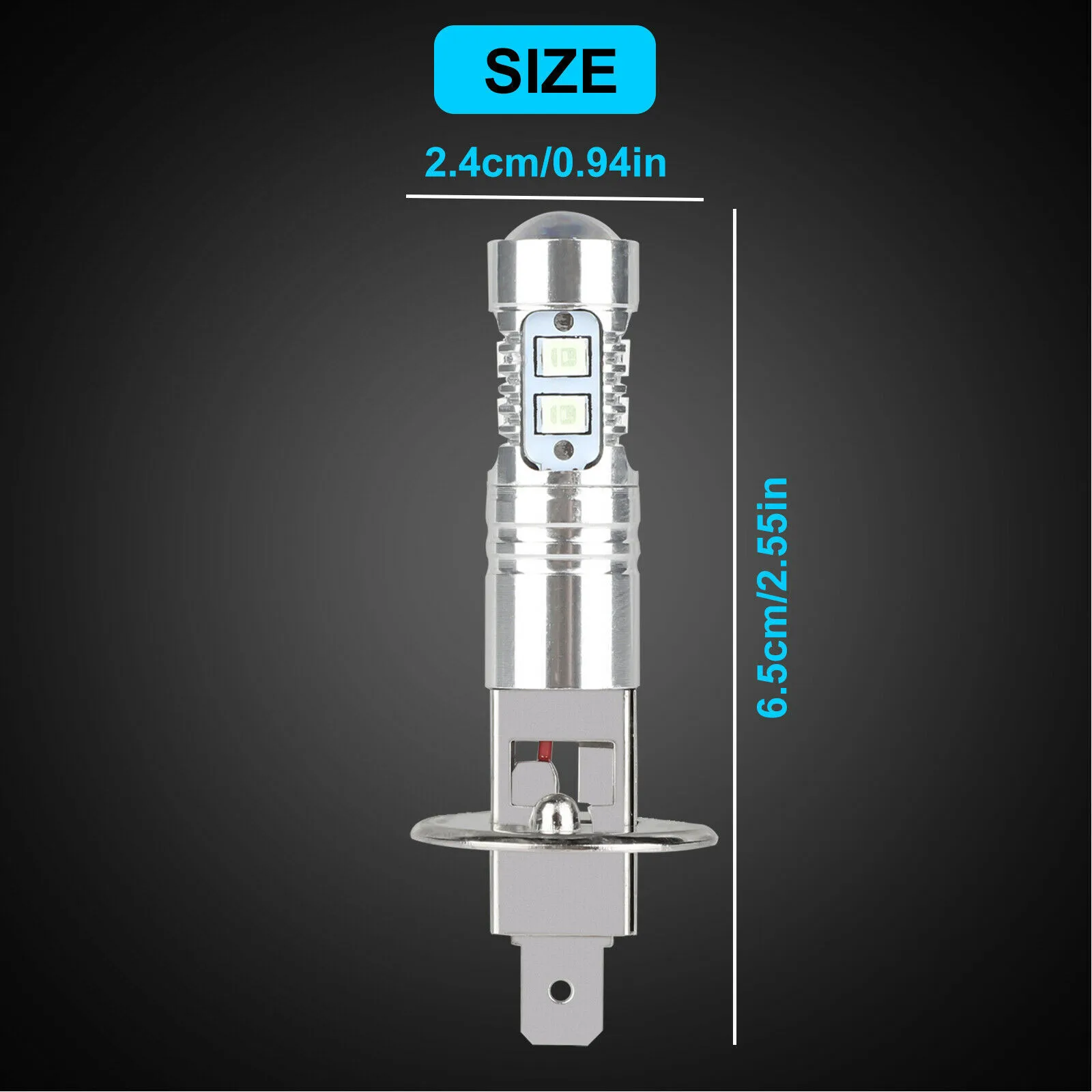 

100W LED Light Bulb 4 Pcs 8000K ICE Blue Accessories Fog Lamp Headlight