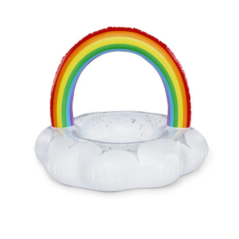 

Swim Pool Toy Beach Lifebuoy Summer Inflatable Rainbow Clouds Swimming Ring Water Fun Floating Adult Swimming Circle