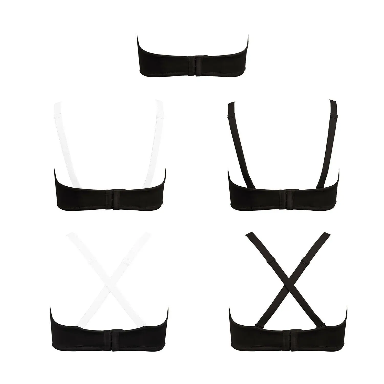 2022 New Women Bra Adjusted Convertible Silicone Strapless Bras Wire Bone Padded A B C D DD DDD E F G 32 34 36 38 40 42 44 46 48