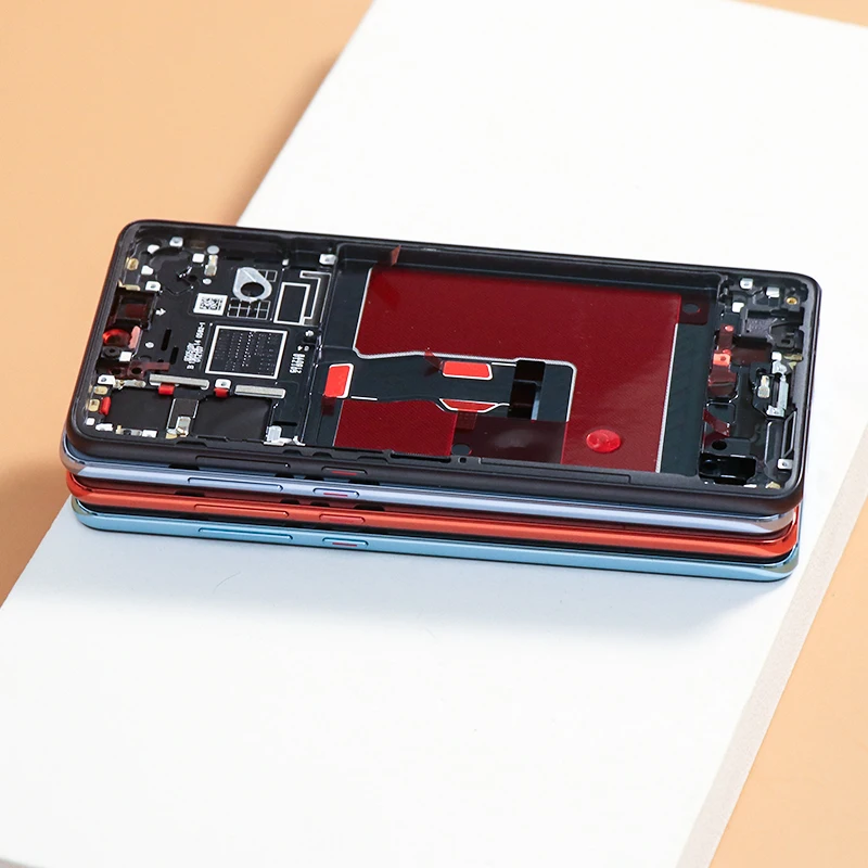 

P 30 средняя рамка для Huawei P30 пластина ободок корпус панель Поддержка ЖК средняя Лицевая панель Замена запасные части + боковые кнопки