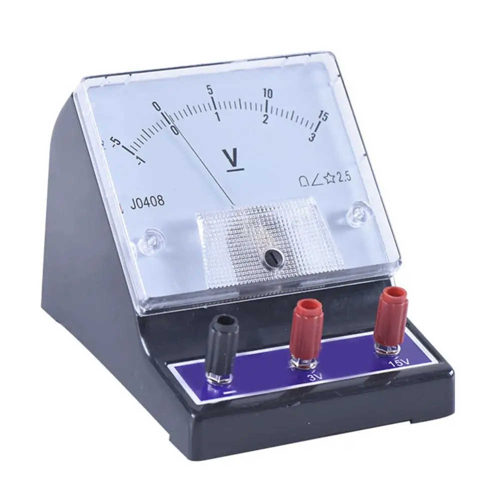 

2021 J0408 DC Voltmeter Analog Panel Voltage Meter Analog DC Voltage Meter Panel Voltmeter Electricity Teaching Experiment Tool
