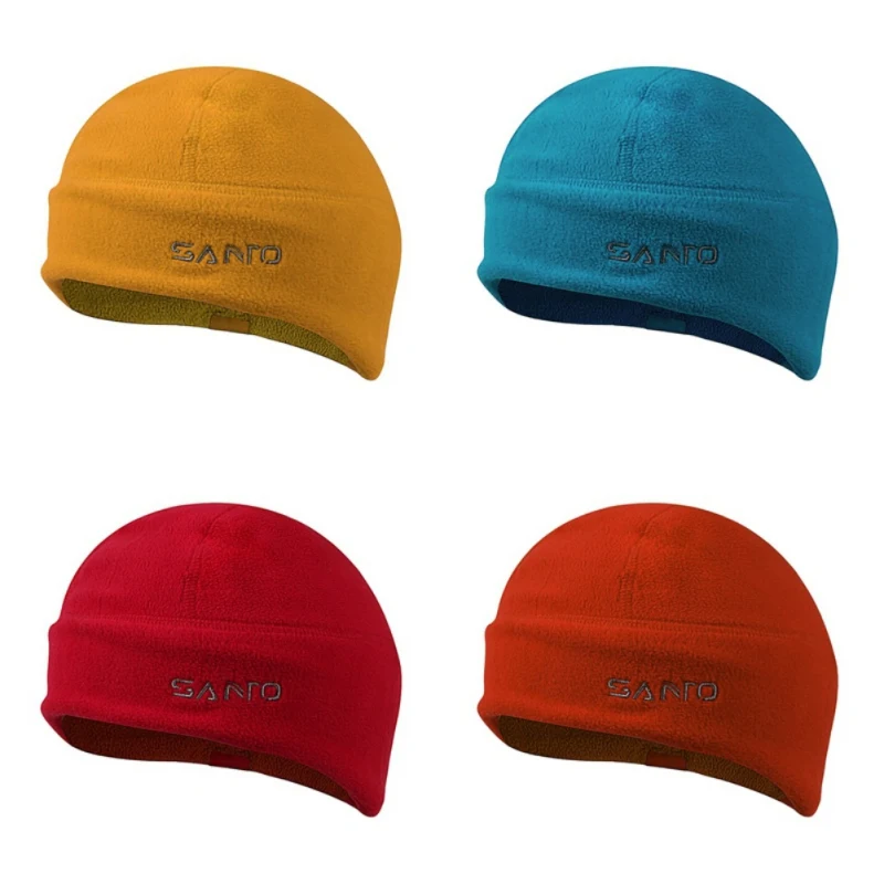 Зимняя мягкая теплая шапка унисекс из флиса с защитой от ветра и утолщенной