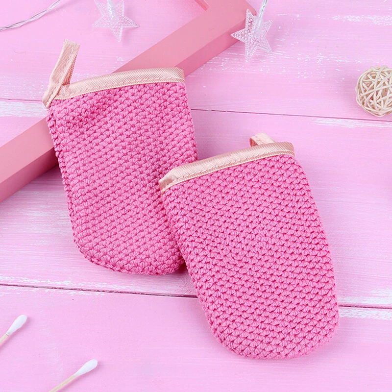 1pc/2pcs Magic Face Towel Makeup-Remover Cleansing Glove Reusable Fiber Women Facial Cloth Care Tool Random Color | Красота и
