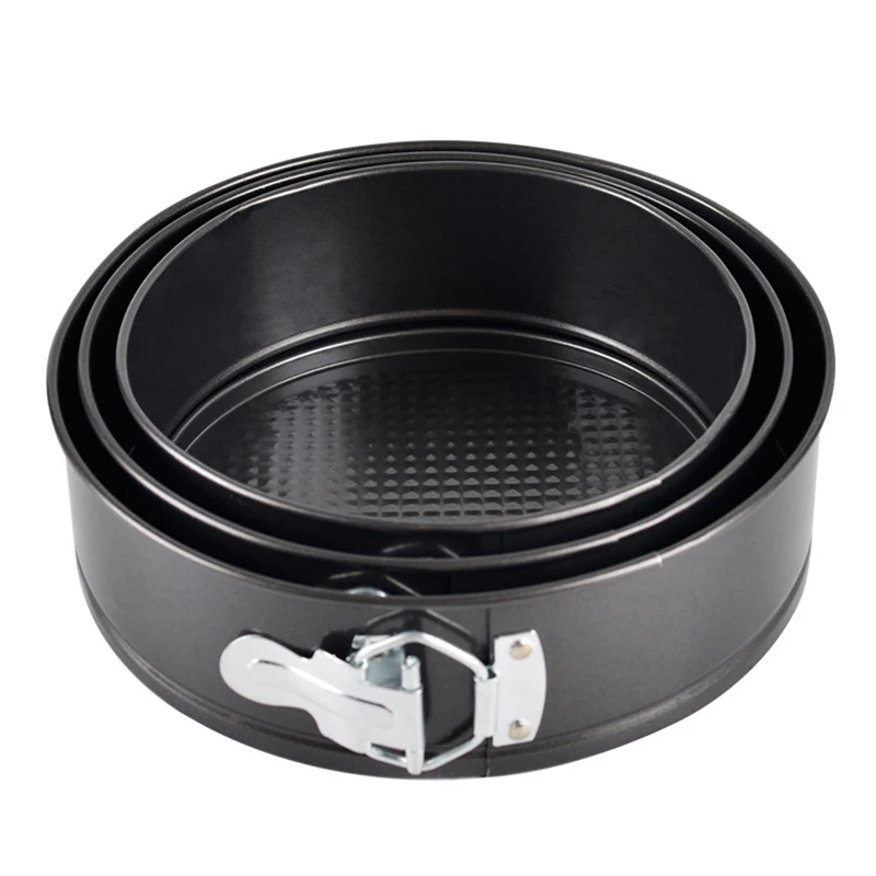 3 In 1 Set Nonstick Cake Mould Tier Layer Loyang Kek Baking Pan Bakery Movable bottom buckle cake mould | Дом и сад