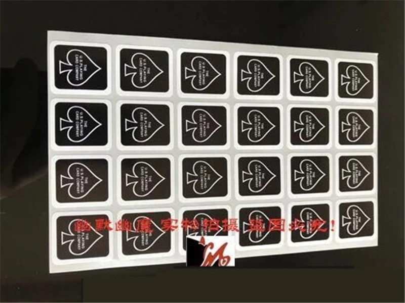 1 лист чехол с изображением игровой карты коробка палубное уплотнение наклейка