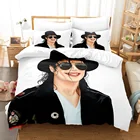 Набор постельного белья World superstar с принтом Майкла Джексона, одинарный, двойной, полноразмерный, Королевский, сидезет, детская, детская, спальная, комплект из двух предметов