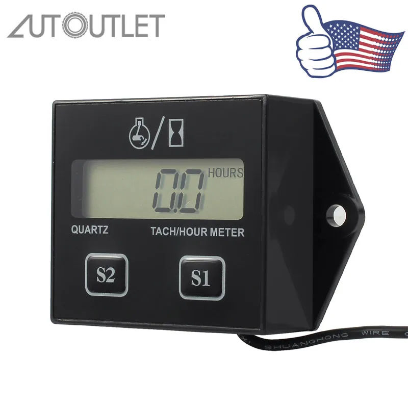 Цифровой тахометр с ЖК-дисплеем для автомобильного мотоцикла манометр двигателя