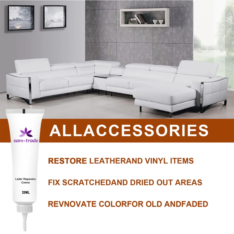 

20ml Leather Repair Cream Gel Refurbish Cleaner Repair Cream Advanced Leather Repair Gel Car Seat Repair Refurbishing Cream