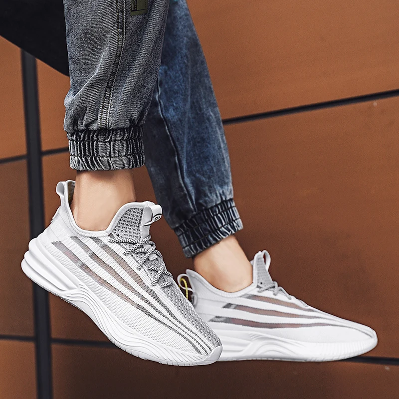 

Mens Causal Shoes Sneakers Male Men's White Casual Shoes Sports For Men Zapatos Informales De Hombre Leisure Fashion Mesh
