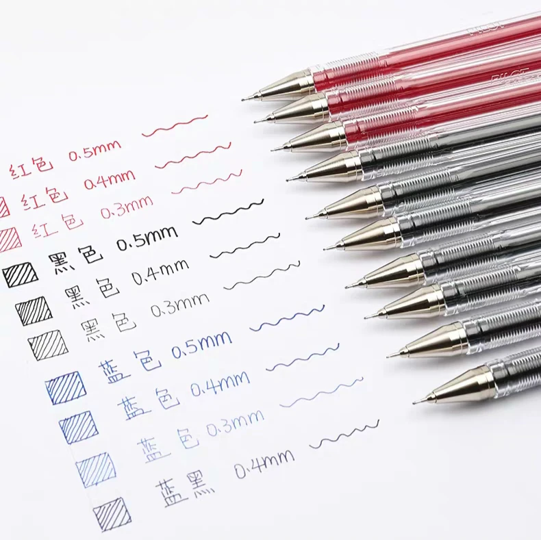 

5pcs PILOT BLLH-20C5/C4/C3 Simple Office Gel Pen 0.3mm 0.4mm 0.5mm Written Width HI-TEC-C Needel Type Penpoint Smooth Writing
