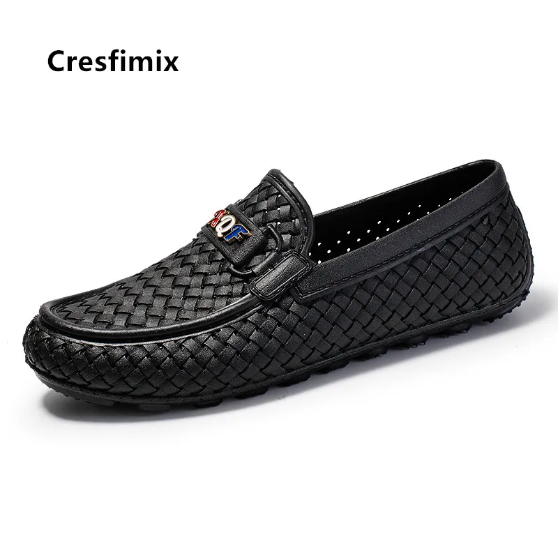 

Cresfimix мужские модные высококачественные Синие Клетчатые Лоферы для вождения мужские повседневные водонепроницаемые туфли размера плюс ...