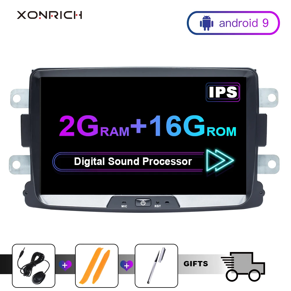 1 din android 9,0 Автомобильный мультимедийный gps навигатор для Dacia Lodgy Logan, Duster Sandero Renault Captur/Lada/Xray dvd-плеер радио