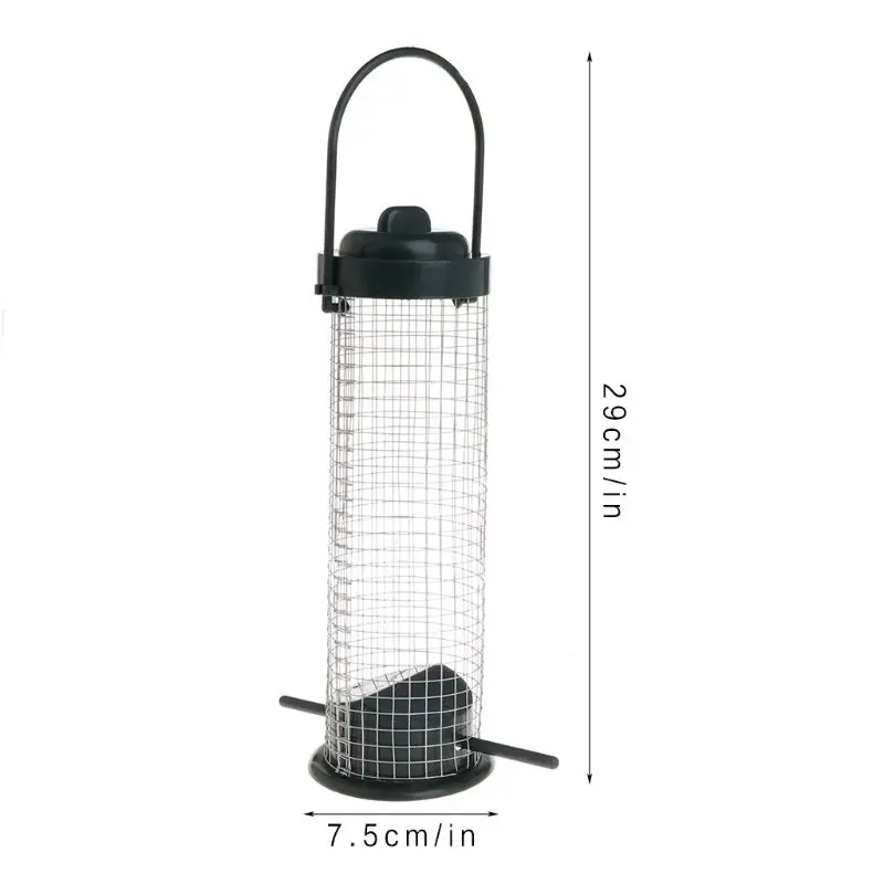 

Bird Feeder Outdoor Hanging Mesh Bowl Feeding Garden Tree Birds Food Container Feeding Supplies