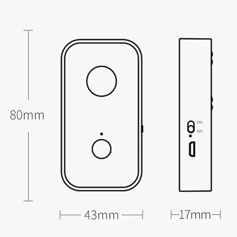 

Youpin Smoovie Multifunctional Infrared Detector Camera Anti-theft Anti-sneak Shot Alarm Device Vibration Sensor For Security