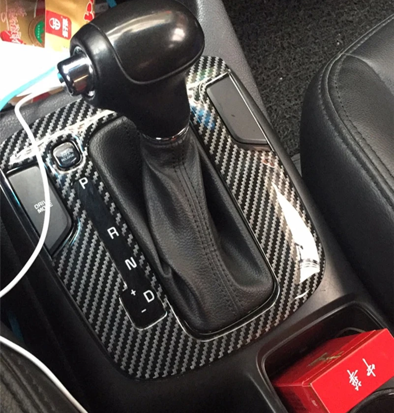 Для kia forte K3 2012-- панель переключения передач розетка стекло лифт переключатель панель декоративная рамка углеродное волокно узор
