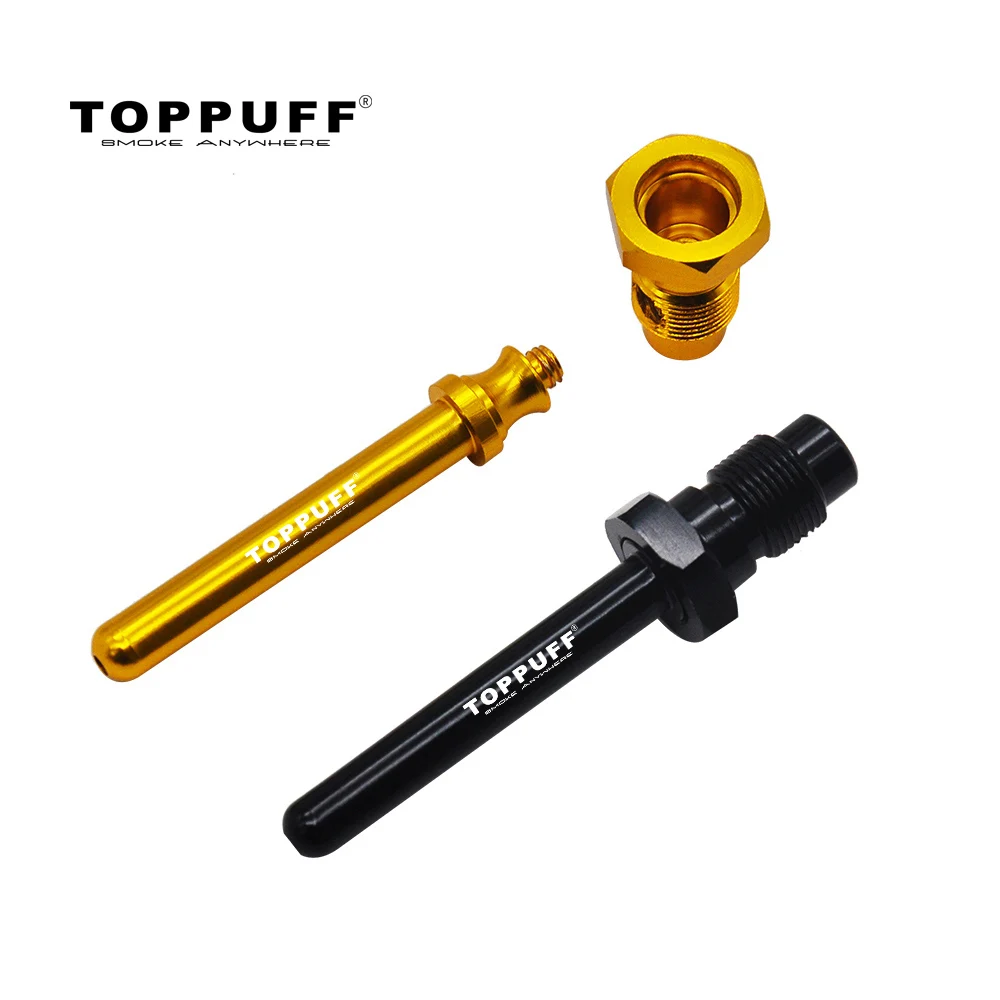 Трубка для курения трав болты формы алюминия 83 мм с металлической чашей