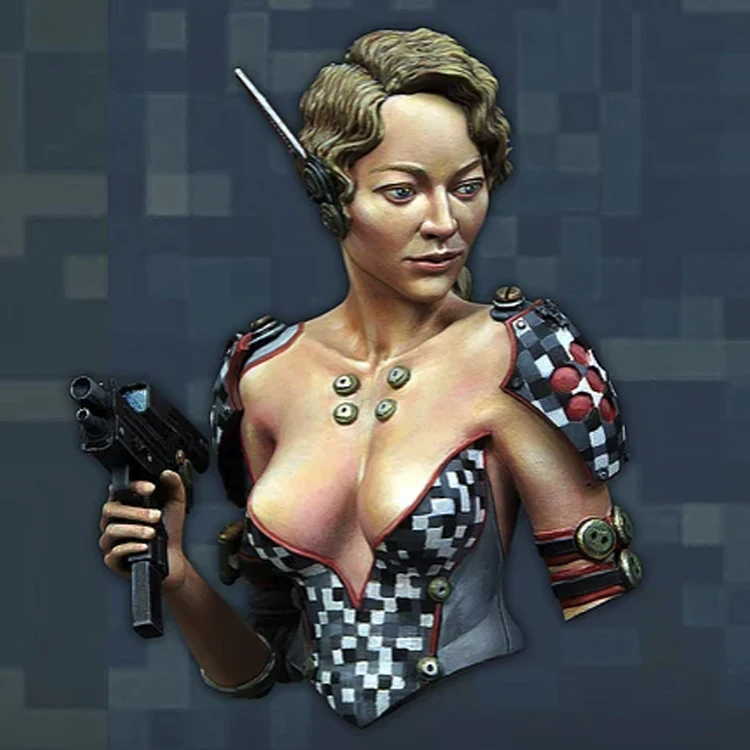 Комплект бюста из смолы в сборе 1/12 Женский воин|Наборы для сборки моделей| |