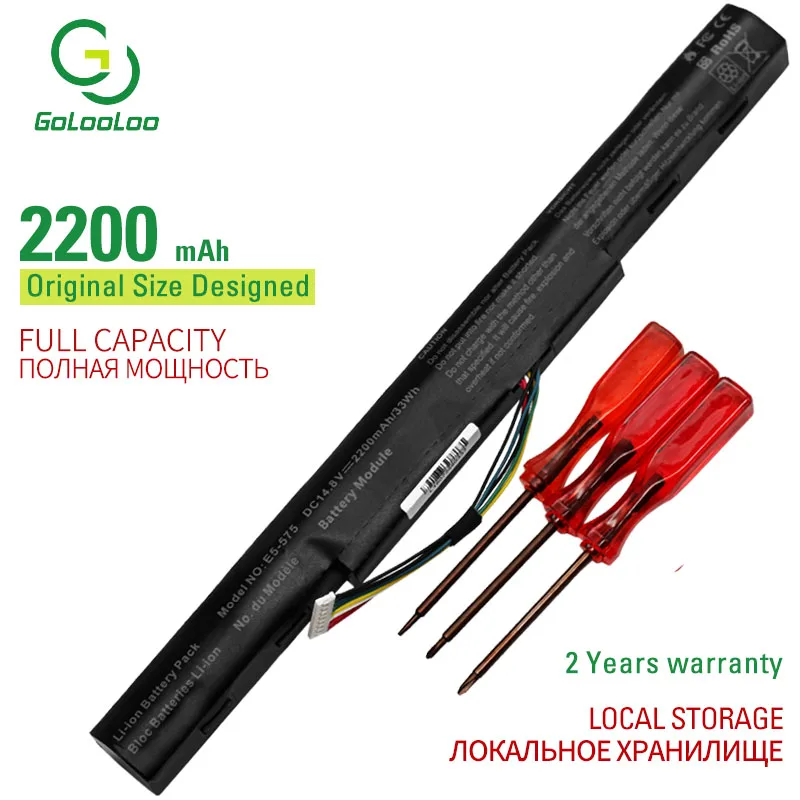 Golooloo 14 8 v 4 ячеек Новый аккумулятор для ноутбука Acer Aspire E5 475G 523G 553G 573G 575G 774G AS16A5K AS16A7K
