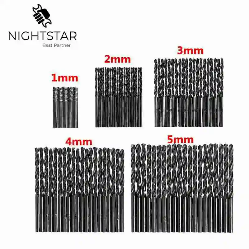 100 шт. сверла из быстрорежущей стали для металла 1 мм 2 3 4 5 мм|Сверла| |