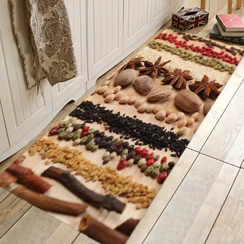 Коврик для входной двери с изображением клубники нескользящий напольный коврик