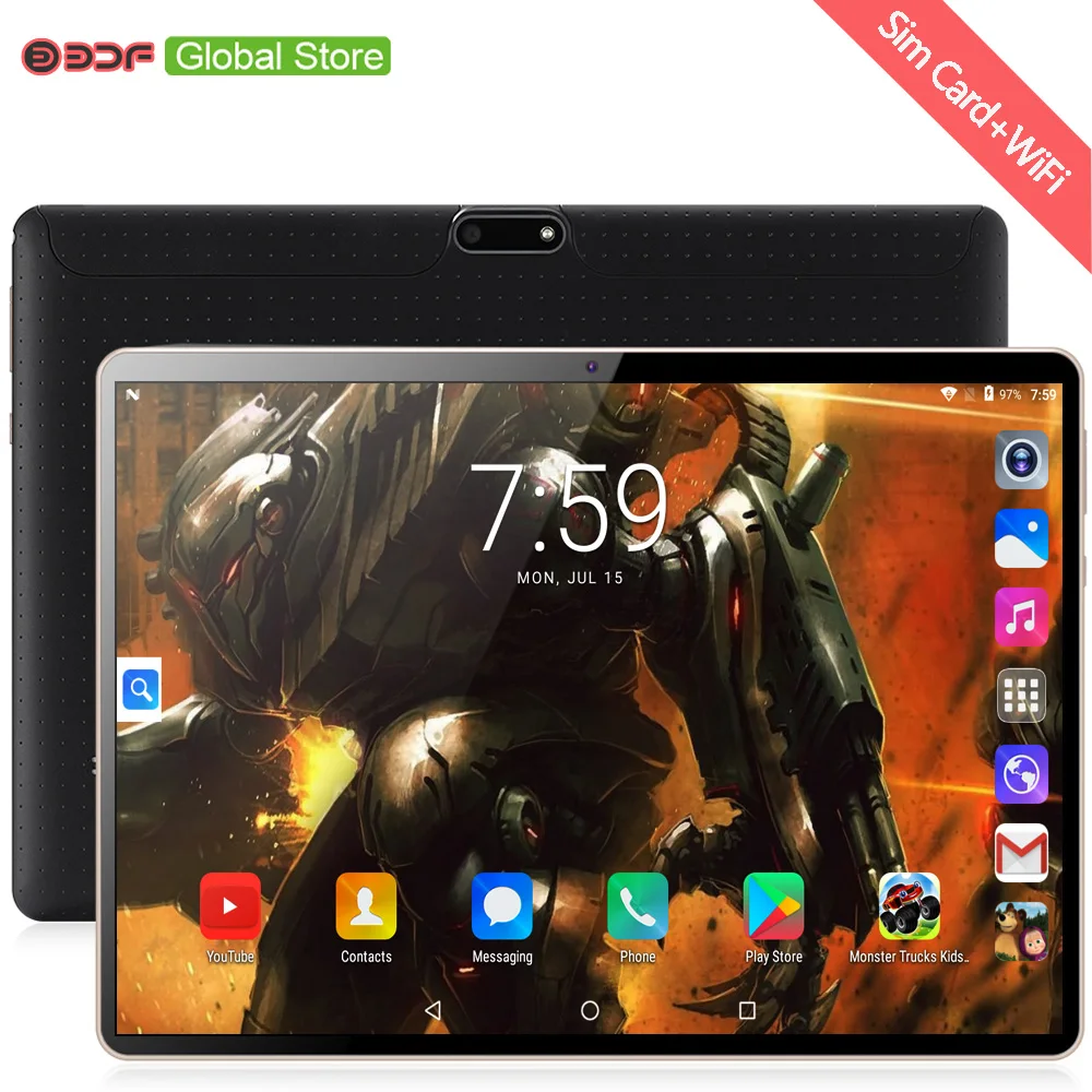 Новый оригинальный 10 дюймовый планшетный ПК Android 7 0 четырехъядерный 1 Гб + 32 ГБ CE