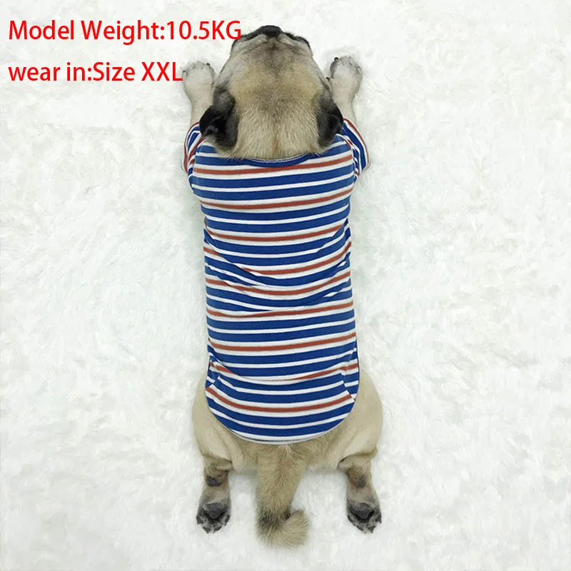 Классическая одежда для собак полосатая рубашка домашних питомцев маленьких и