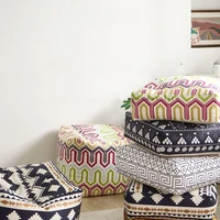 short plush velvet kilim printed geometric futon cover balcony tatami mat case seat cushion cover seat mat cover