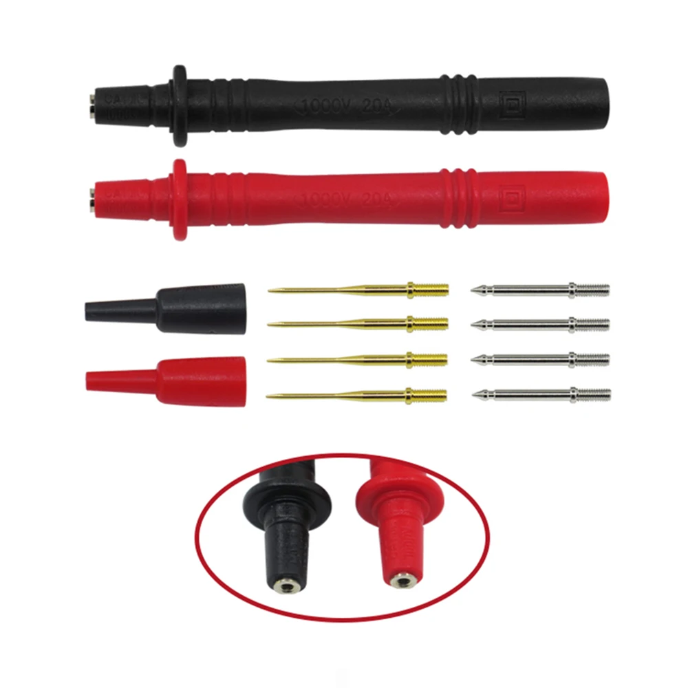 Cleqee P1300 Series Replaceable Multimeter Probe Test Hook&ampTest Lead kits 4mm Banana Plug Alligator Clip stick | Инструменты