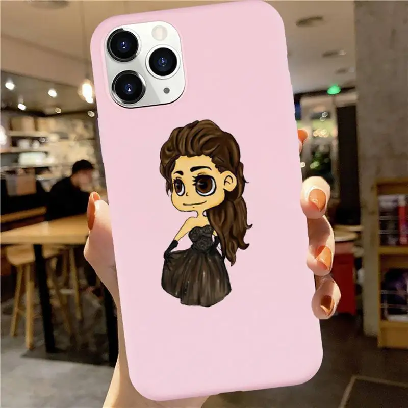 

The Vampire Diaries TV series Phone Case Candy Color for iPhone 6 7 8 11 12 s mini pro X XS XR MAX Plus