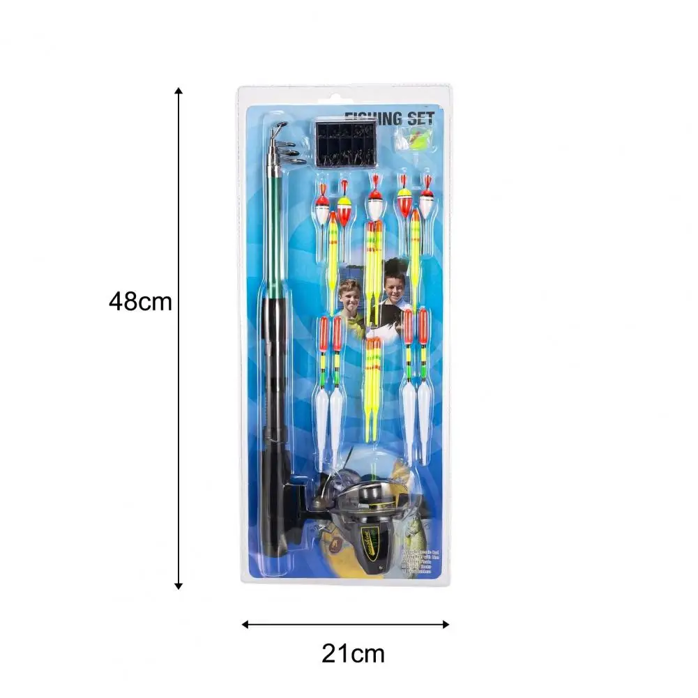 

Fishing Rod Kit Ergonomic Design High Strength Plastic Fishing Reel Combo Kit Supplies for Home Fishing Rod Kit