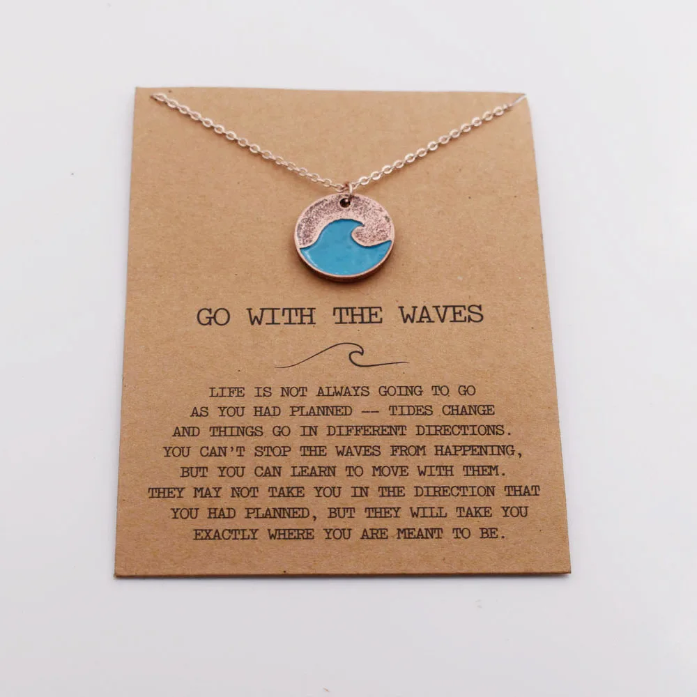 SanLan Лето Пляж океан синяя волна ожерелье украшения для отдыха | Украшения и