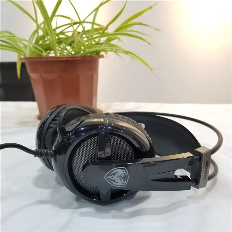 Somic G938 USB Virtual 7,1 стерео проводные Игровые наушники с микрофоном игровая гарнитура за уши для ноутбука компьютера геймера