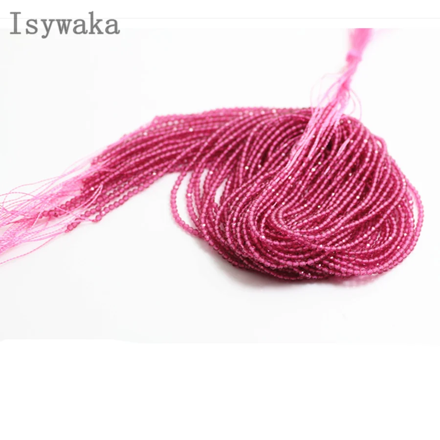 light purple red Isywaka гранат красный 2 мм 170 шт индийские кристаллические граненые бусины футбольные круглые стеклянные бусины для рукоделия - Цвет: light purple red