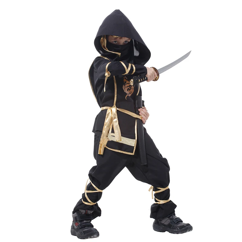 kids ninjas costumes halloween party boys girls warrior stealth children cosplay assassin superhero costume childrens day gift free global shipping