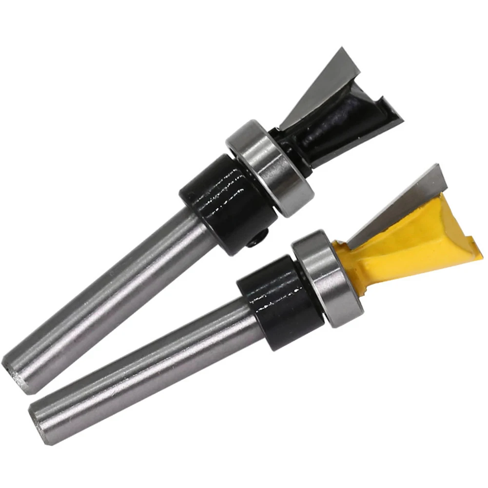 

Woodworking Tools Woodworking Router Bit 2pcs Black+ Silver Black-1/4\"*1/2\"