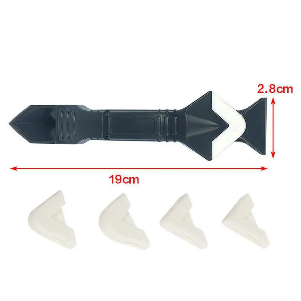 

Creative 3-In-1 Silicone Remover Caulk Finisher Sealant Smooth Scraper Grout Kit Tools Plastic Hand Set Accessories Dropshipping