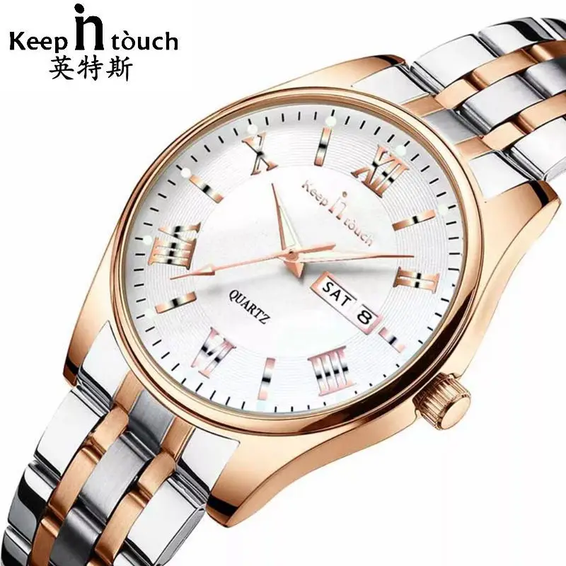 Luxury Brand Business Quartz Men's Watch Steel With Luminous Waterproof Fine Men's Calendar Watch Male Clock relogio masculino