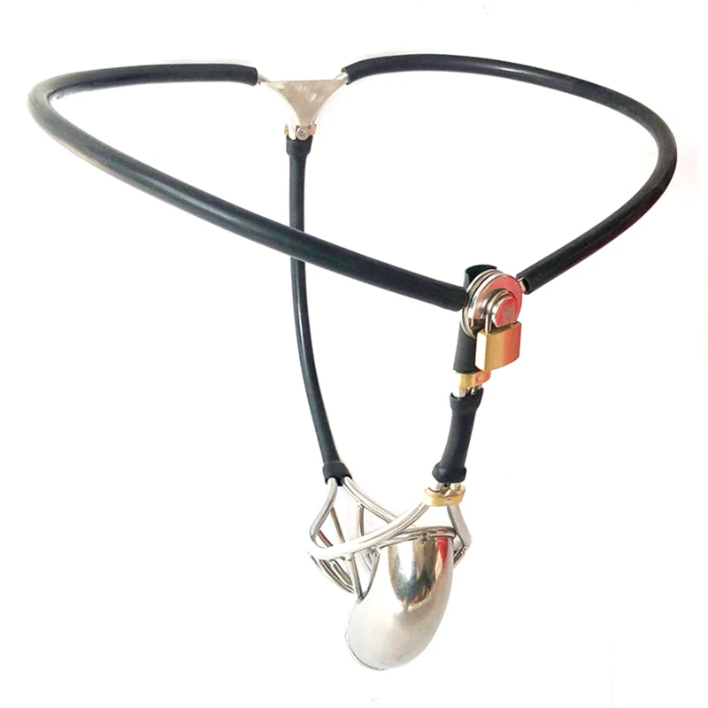 Мужское нижнее белье из нержавеющей стали Пояс верности кольца на пенис