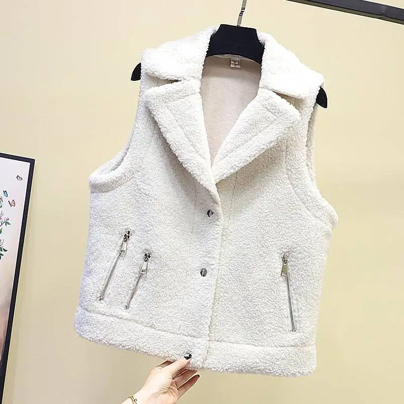 Женский жилет из искусственного меха короткая куртка без рукавов|Жилеты и