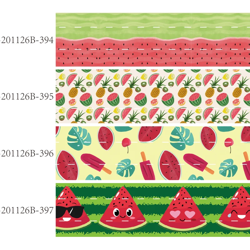

printed summer fruit grosgrain ribbon watermelon tape 50yards foe elastic