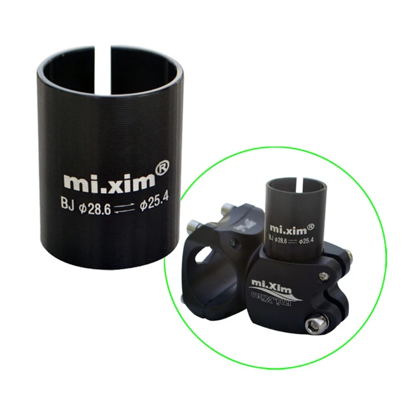 

T5UD Bicycle Handlebar Shim Rod Reducer Adapter for 28.6 to 25.4mm Mtb Road Bicycle