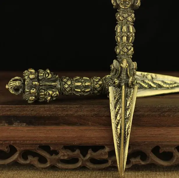 Медная статуя Будды тибетский Будда тантрическая Пест Ваджра Тантра ваджракилая