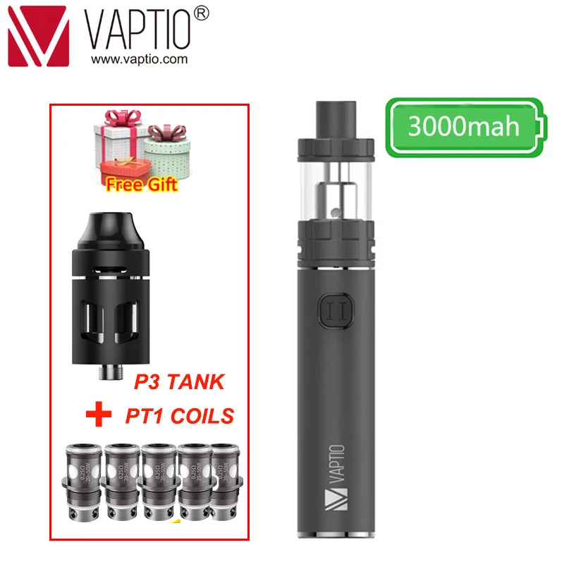 【Подарок RDTA TANK】Vaptio испаритель комплект C2 Vape pen 3000 мАч встроенный аккумулятор 2 0