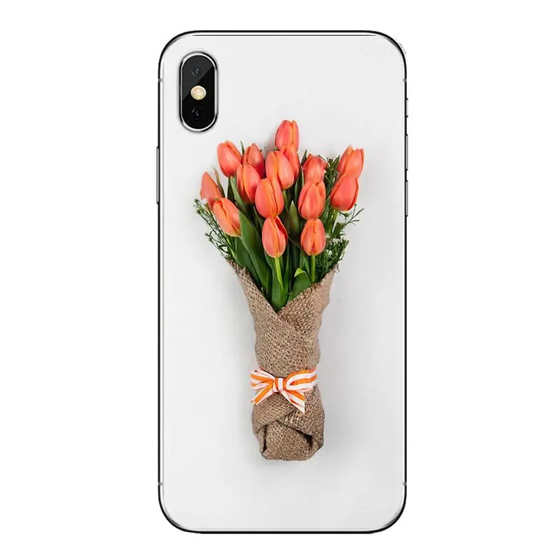 Для LG G3 G4 мини G5 G6 G7 Q6 Q7 Q8 Q9 V10 V20 V30 X Мощность 2 3 K10 K4 K8 2017 красные синие Весна тюльпаны