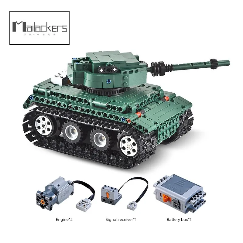 

Mailackers Military WW2 Tank Building Blocks Heavy Tanks Bricks Set Weapons Soldiers Models Kids DIY Toys Gifts For Children